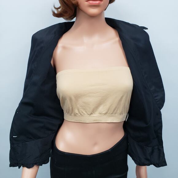 Juicy Couture Blazer Jacket Size S Bubble Ruffle Hem Military Epaulets Black - Picture 11 of 14